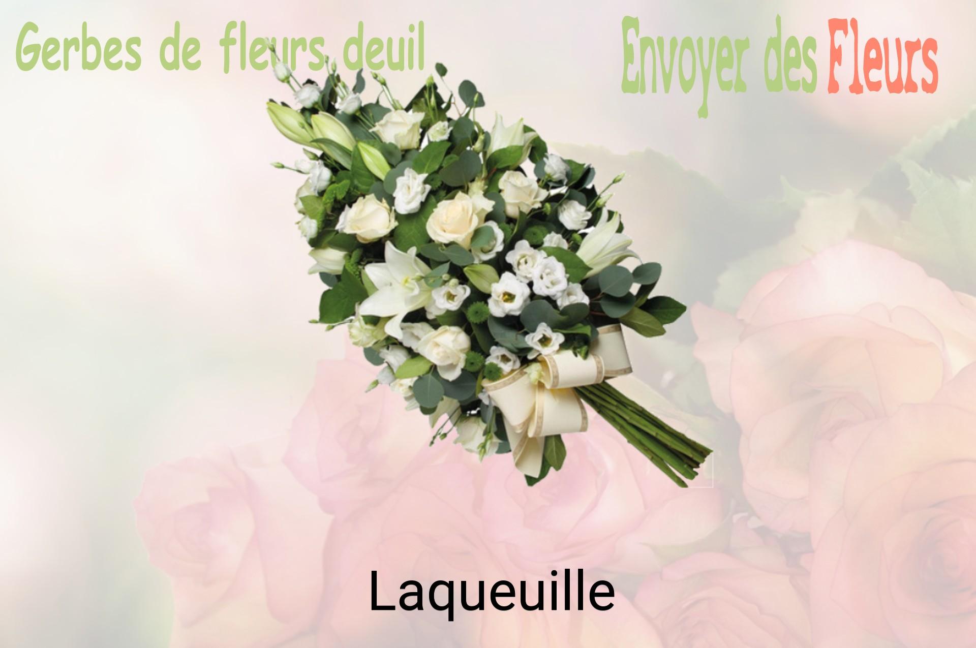 Gerbe de fleurs de deuil livrée à Laqueuille